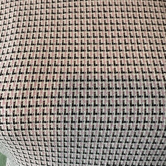 Ann Taylor Loft NEW Tweed Jacquard Fringe Hem Dress Pink Printed Small Petite - Picture 3 of 3